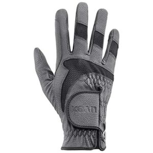 Flexibler Reithandschuh für Damen und Herren mit exzellentem Grip und hoher Strapazierfähigkeit - touchscreenfähig, waschmaschinenfest bis 30° C - Anthrazit-Black