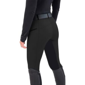 Chesoon Damen Reithose mit Nähten: hoch taillierte Hose aus Patchwork-Material für Damen, ideal für den Pferdesport und Reitsportaktivitäten.