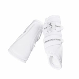 Weiche und atmungsaktive Gamaschen von Eskadron mit Softshell-Obermaterial, Mesh-Unterseite und Klettverschlüssen. Ideal für Reiter und Pferdesportler.