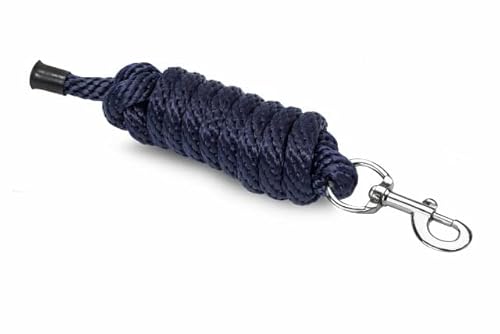 Pferdeführstrick 2 m, Anbindestrick für Pferde mit Panikhaken oder Karabiner, reißfest und witterungsbeständig